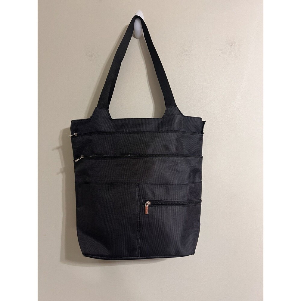 Milano series tote shoulder bag unisex charcoal document holder
